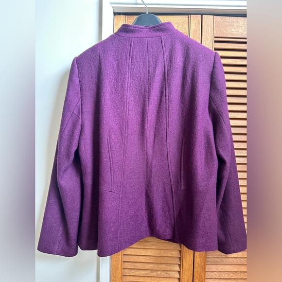 Laura Plus Size 18 Purple Viscose/Wool Jacket - Picture 3 of 11